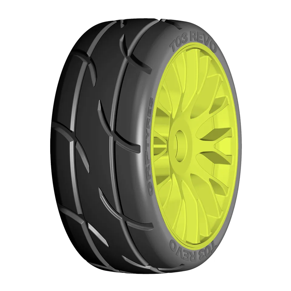 GRP GT Revo XB2 pneu GT 1/8 sculpté - paire collée