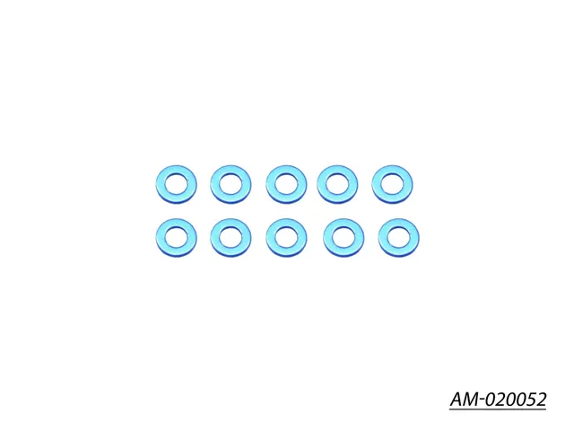 Arrowmax Accessories cale alu 3x6x0.5 AM-020052 bleue lot 10