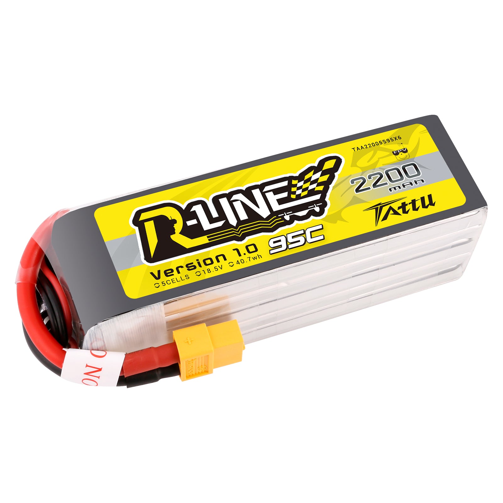 Tattu R-Line Batterie Lipo 2200mAh 5S 95C 18,5V XT60