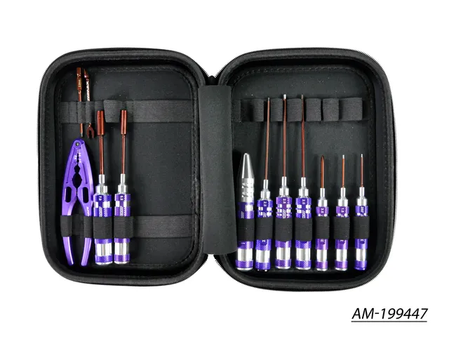 Arrowmax AM-199447 kit outils 1/10 Offroad 12pcs + sac