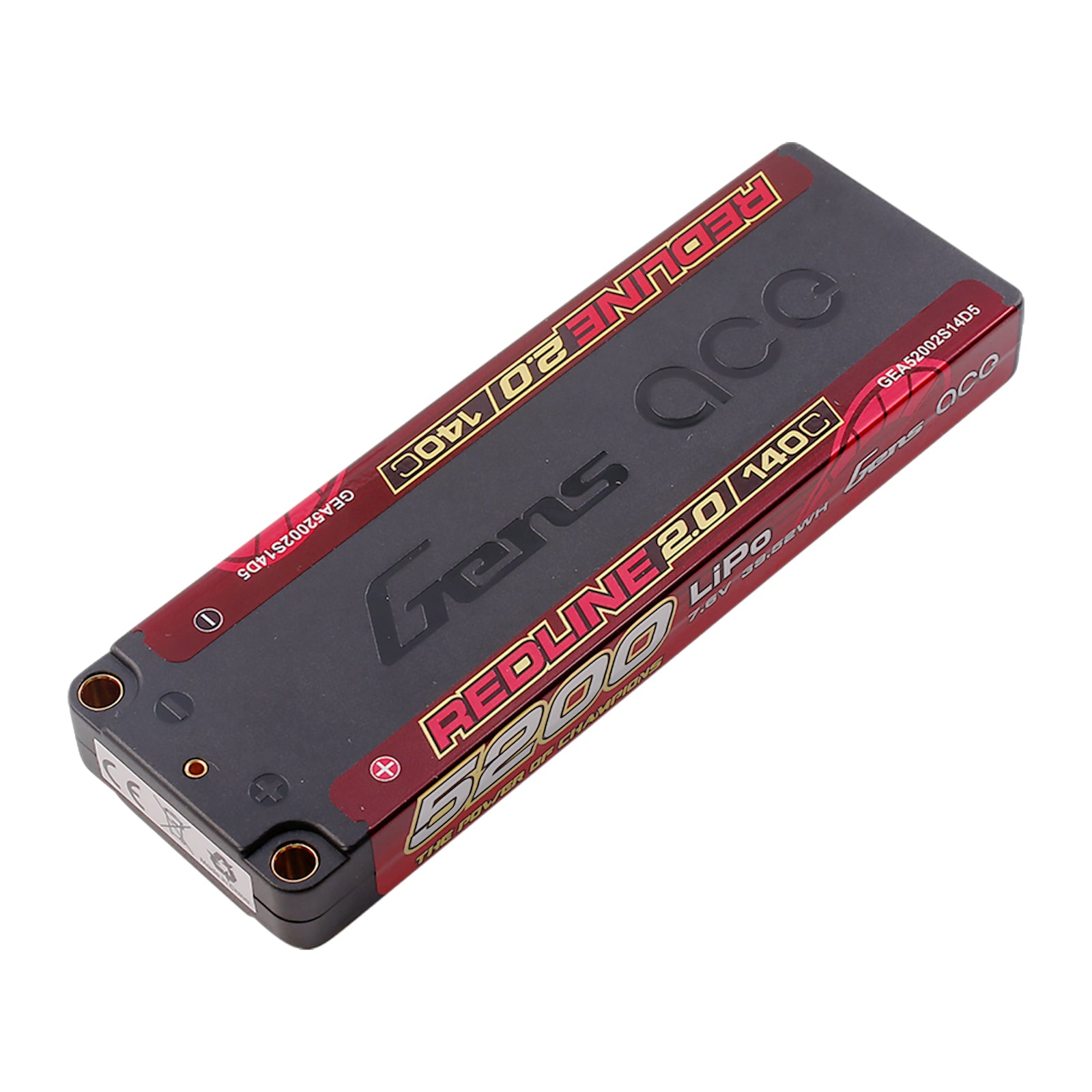 Gens Ace Redline 2.0 5200mAh 2S batterie LiPo 140C