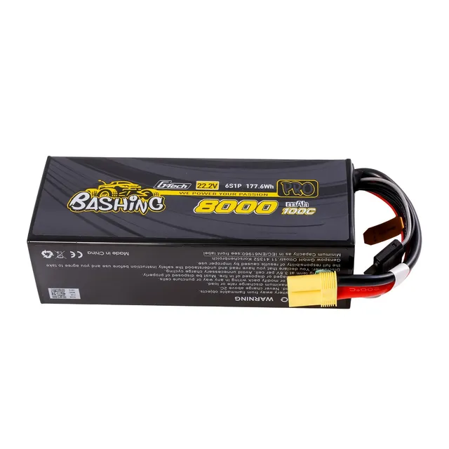 Gens Ace Bashing Pro 8000mAh 6S 100C batterie LiPo EC5