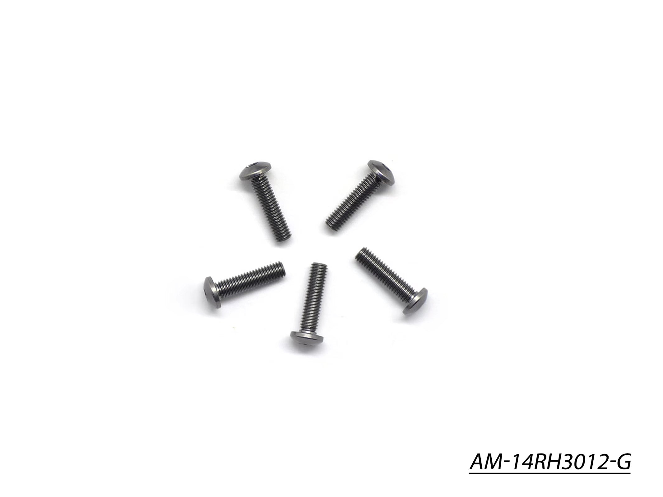 Arrowmax AM-14RH3012-G vis alu M3x12 grise 7075 x5