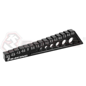 3RACING TOOLS ST-004/5 jauge droop châssis noir -3.5/9.5