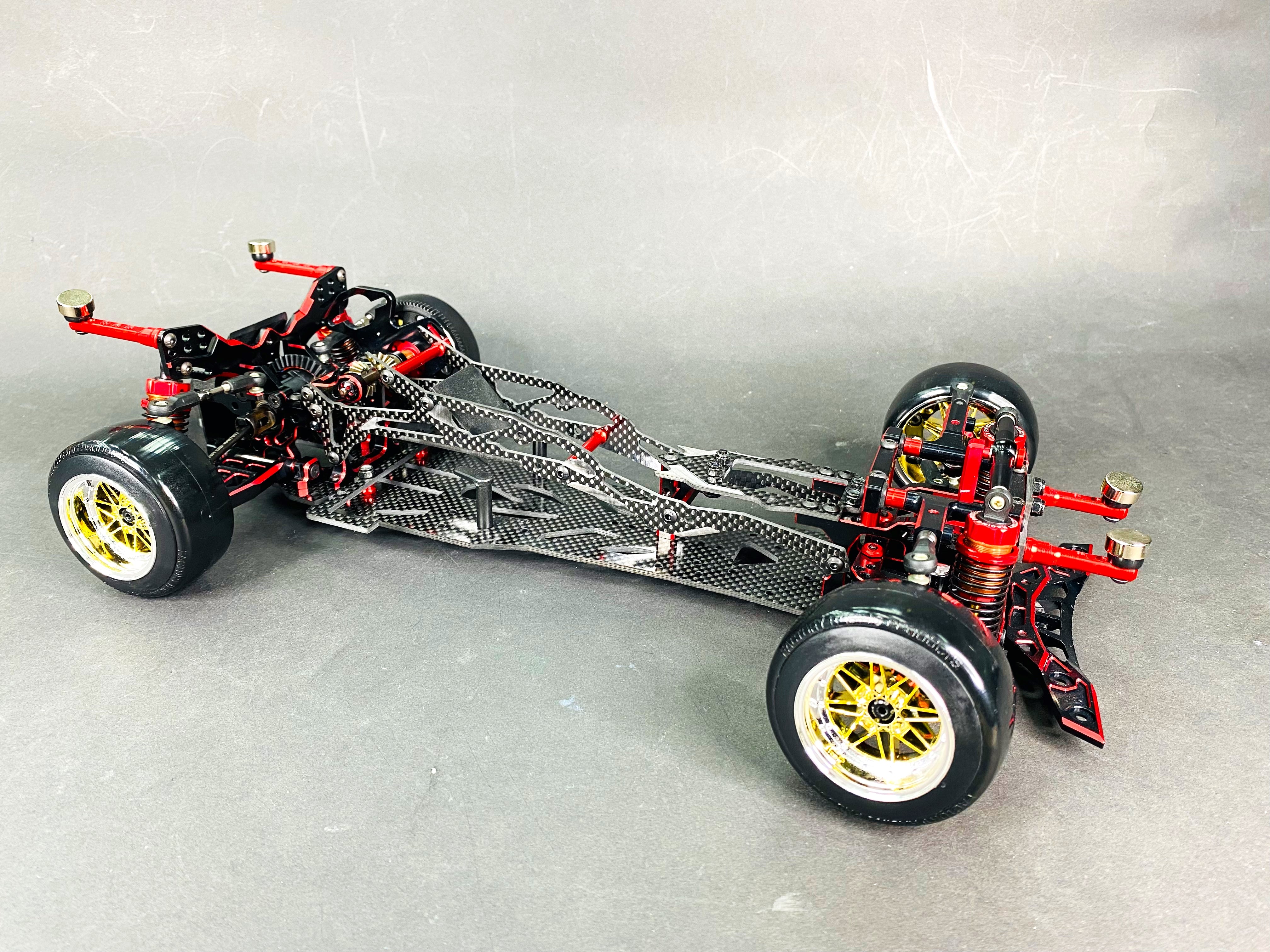 3RACING AuperD5 KIT-AUPERD5 châssis drift 1/10 bleu midship