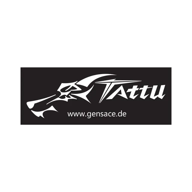 Tattu Merchandise banderole 2.5m noir blanc