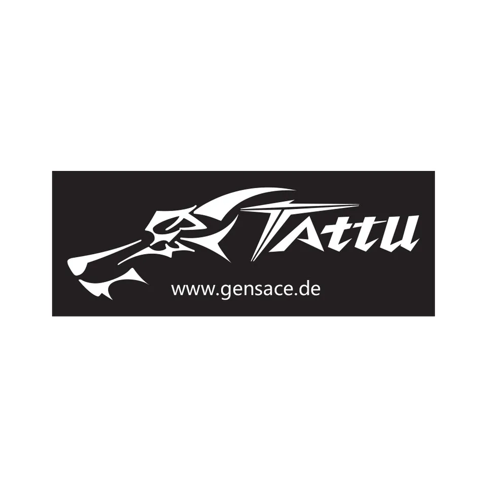 Tattu Merchandise banderole 2.5m noir blanc