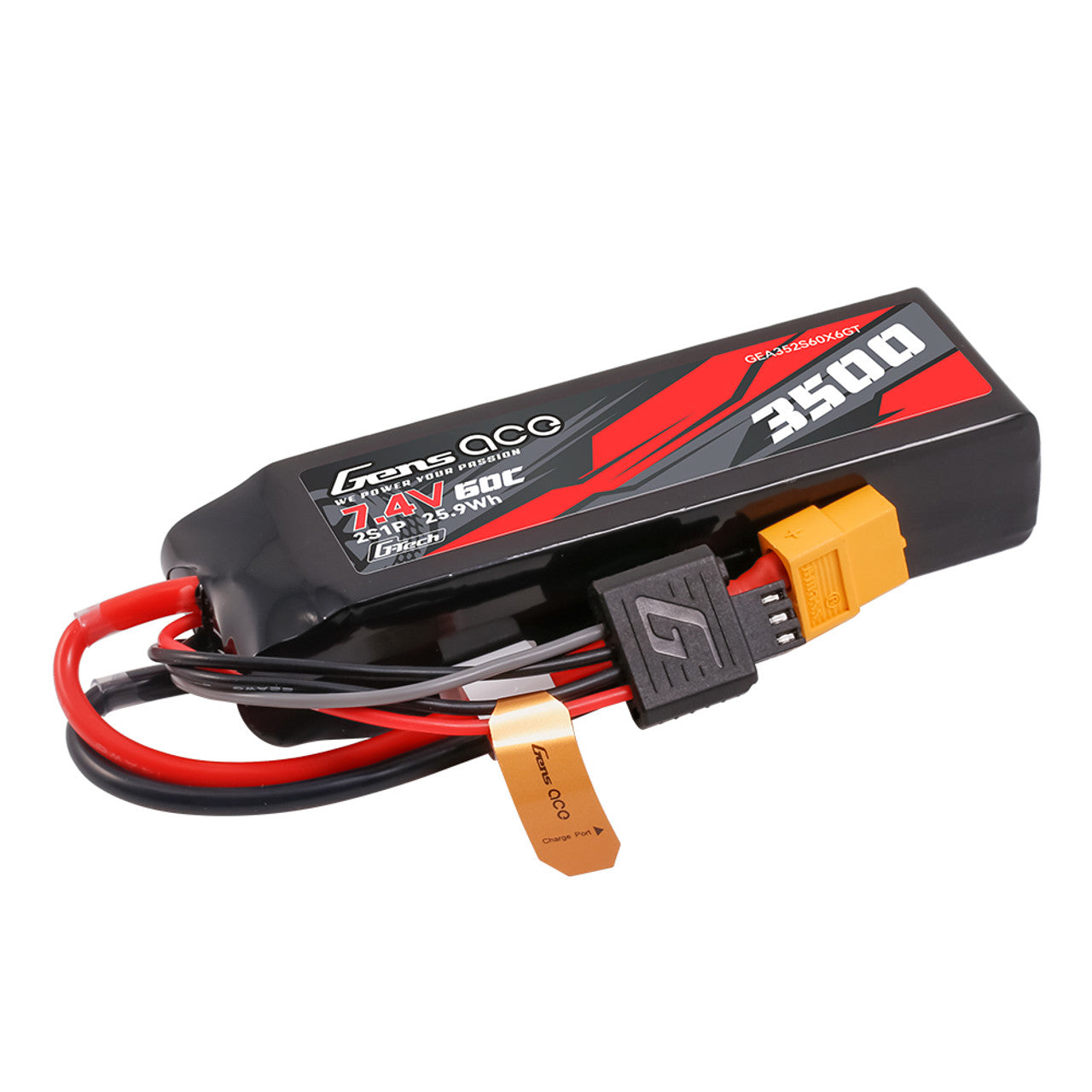 Gens Ace Car Classic batterie lipo 3500mAh 2S XT60 60C