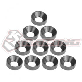 3Racing Parts rondelles M4 fraisées alu bleues x10