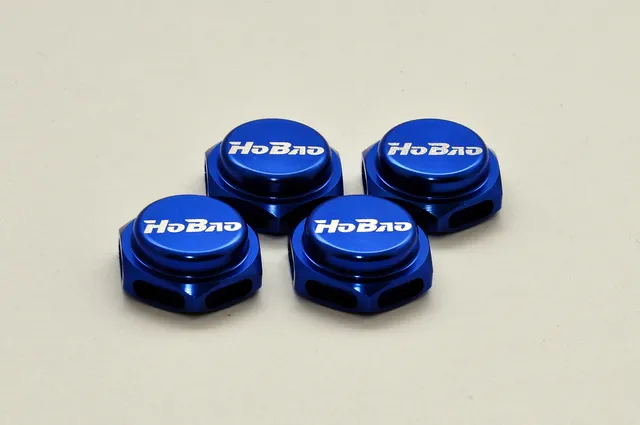 Hobao 87230BU écrou roue 17mm bleu lot 4