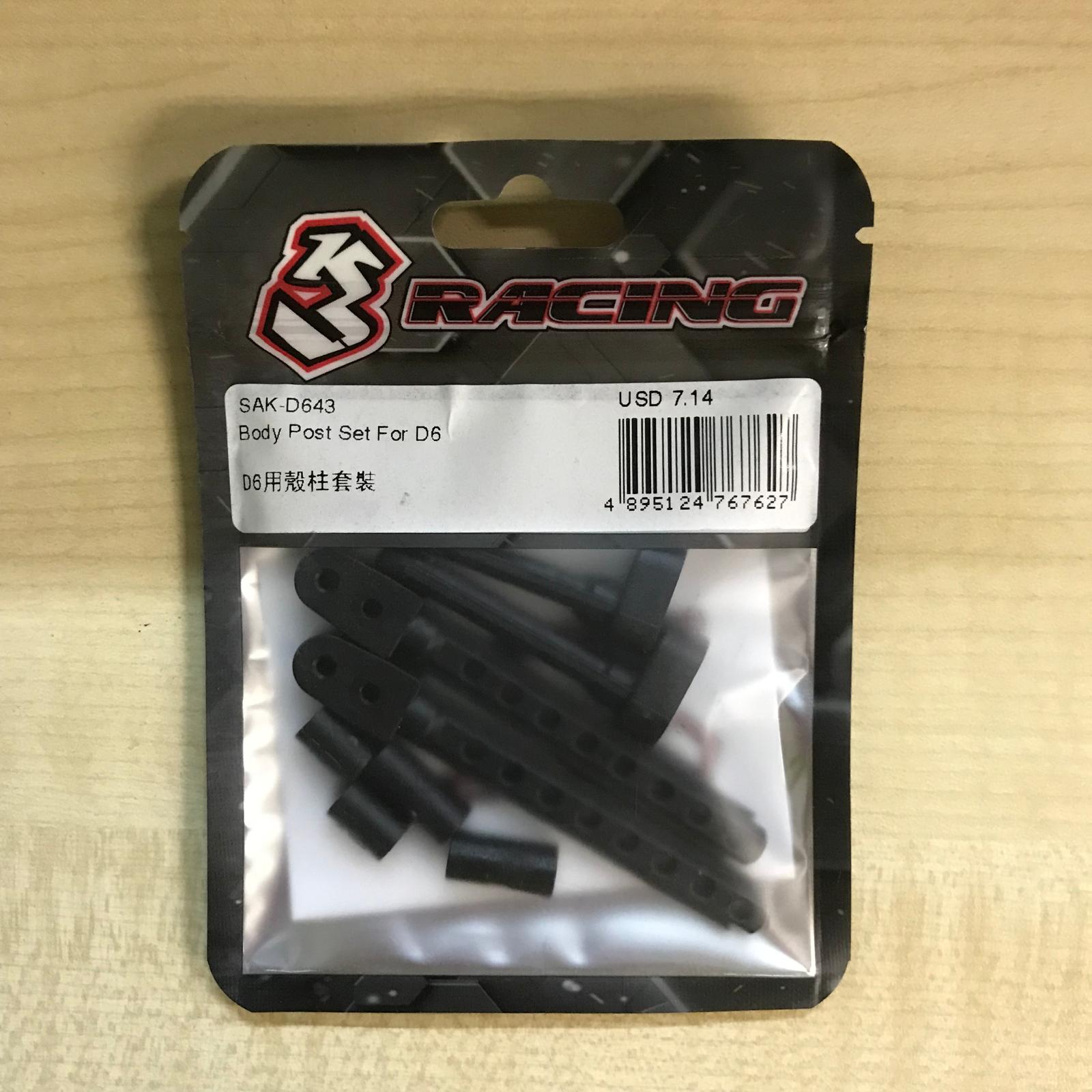 3Racing Sakura SAK-D643 Supports Carrosserie pour D6