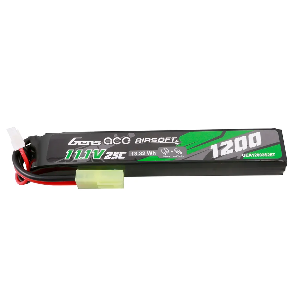 Gens Ace Airsoft 1200mAh 3S batterie lipo Tamiya 11.1V