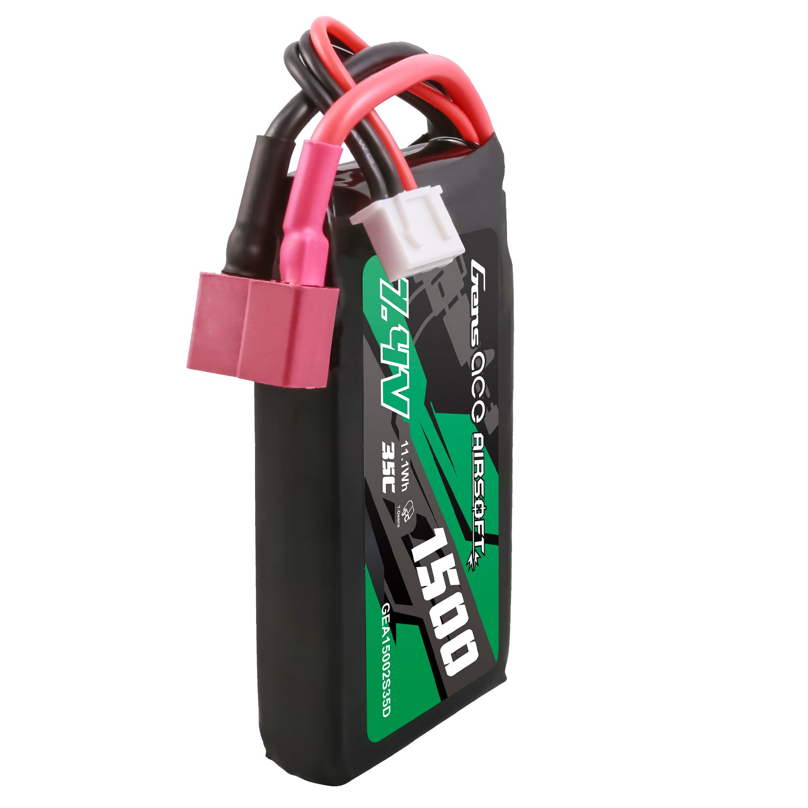 Gens Ace Airsoft Battery 1500mAh 2S 35C 7.4V batterie lipo Deans