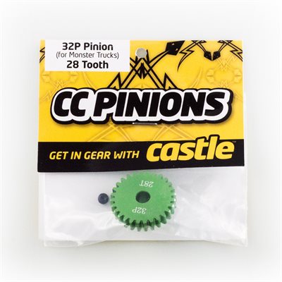 Castle CC Pinion pignon 32 pitch alu 5mm Mod 0.8