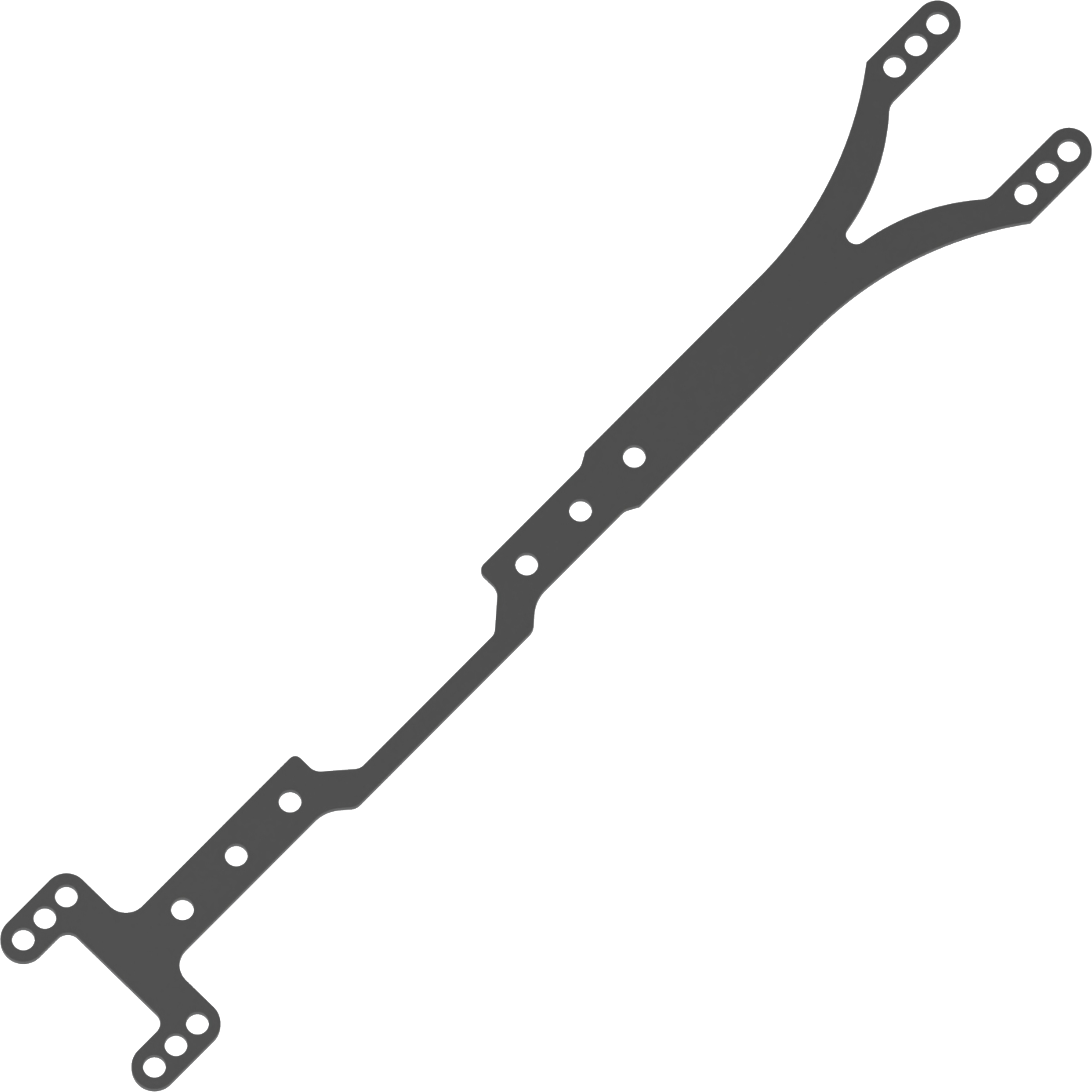 3Racing Cero SAK-CM105 Platine Supérieure Fibre 210mm M