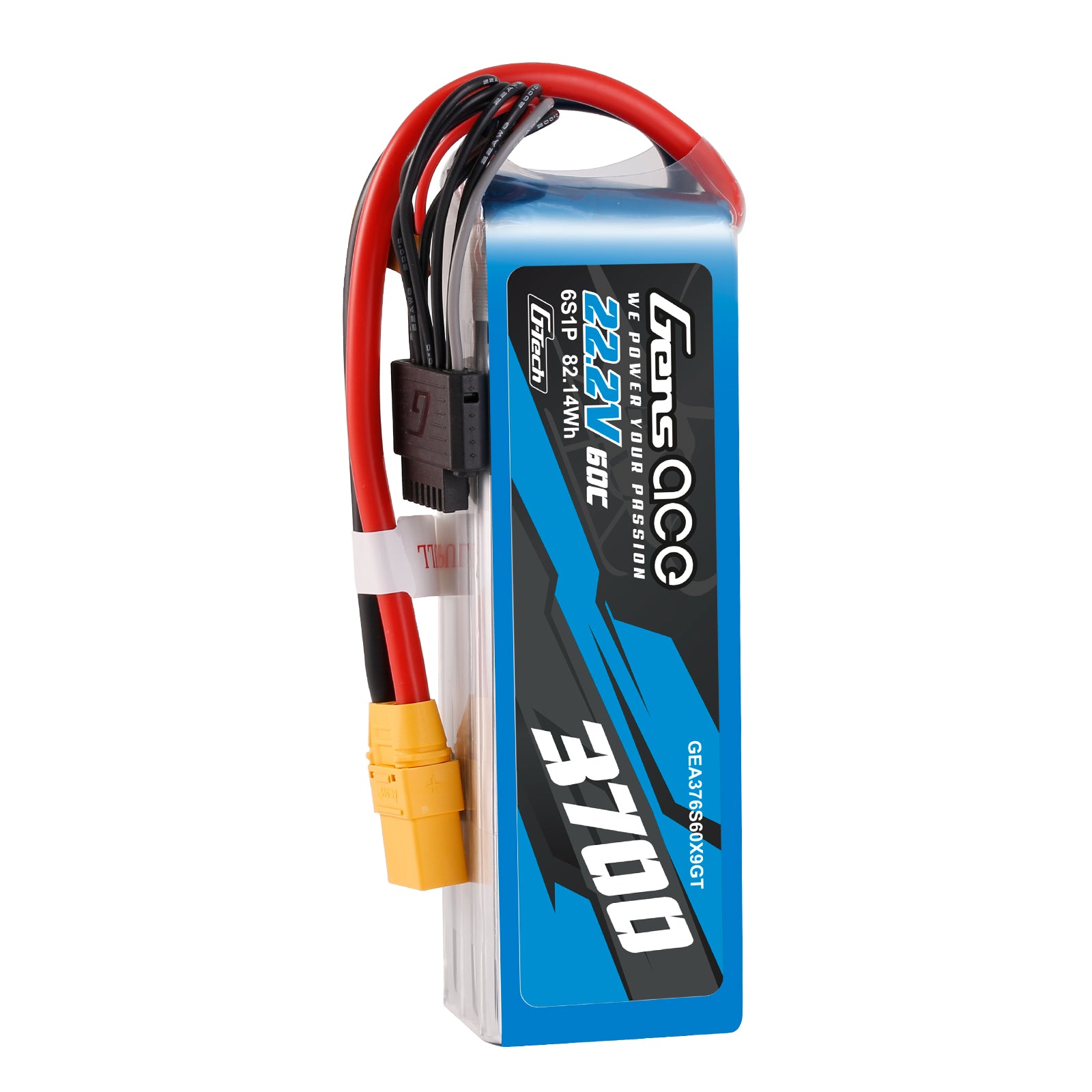 Gens Ace Air Classic 3700mAh 6S batterie lipo 22.2V XT90 hélico