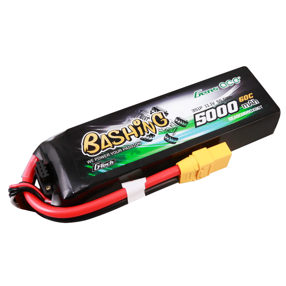 Gens Ace Bashing 5000mAh 3S 60C batterie LiPo 11.1V XT90