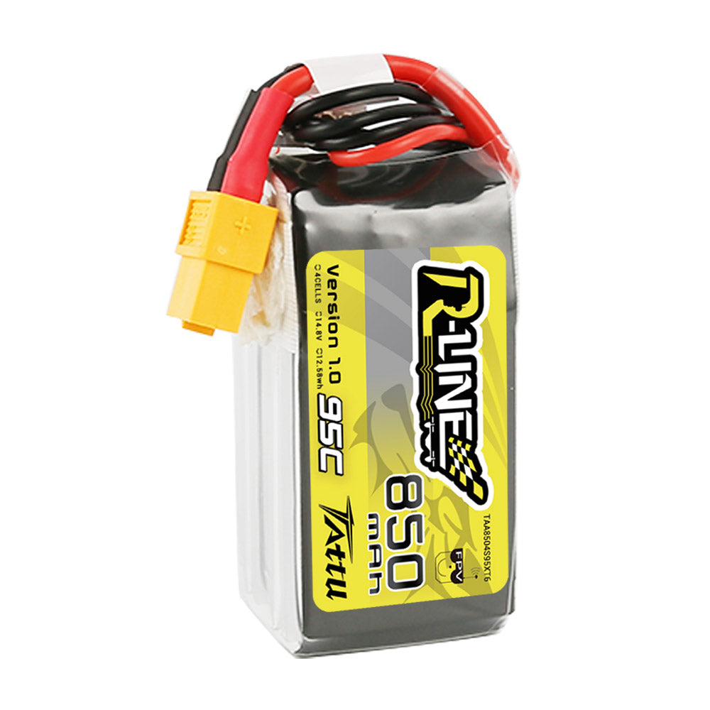 Tattu R-Line 850mAh 4S 95C Batterie Lipo XT60 FPV racing