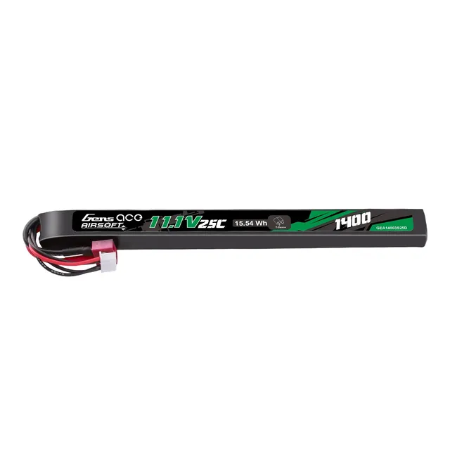 Gens Ace Airsoft Battery 1400mAh 3S batterie LiPo 11,1V Deans