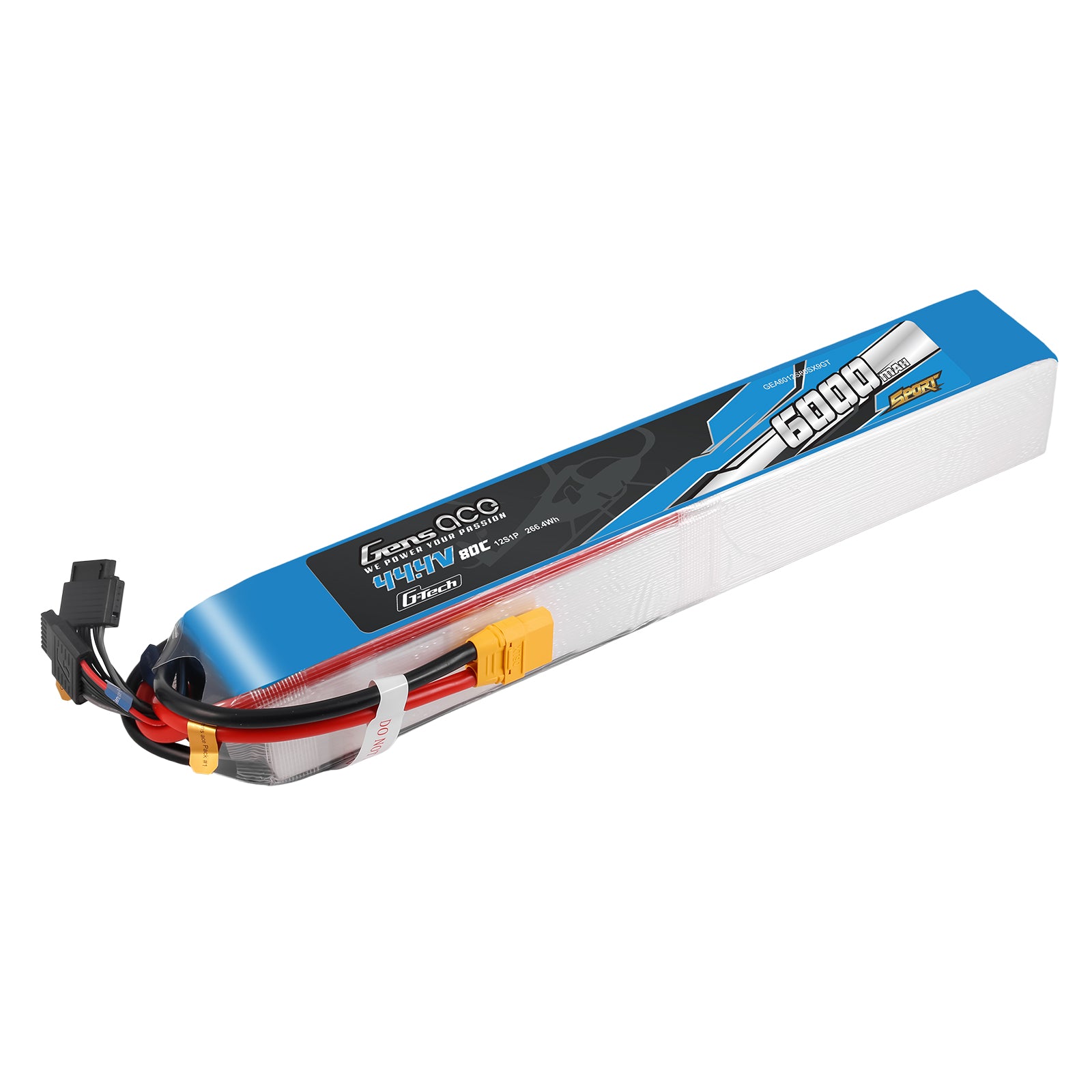 Gens Ace Sport 6000mAh 12S batterie LiPo 80C XT90
