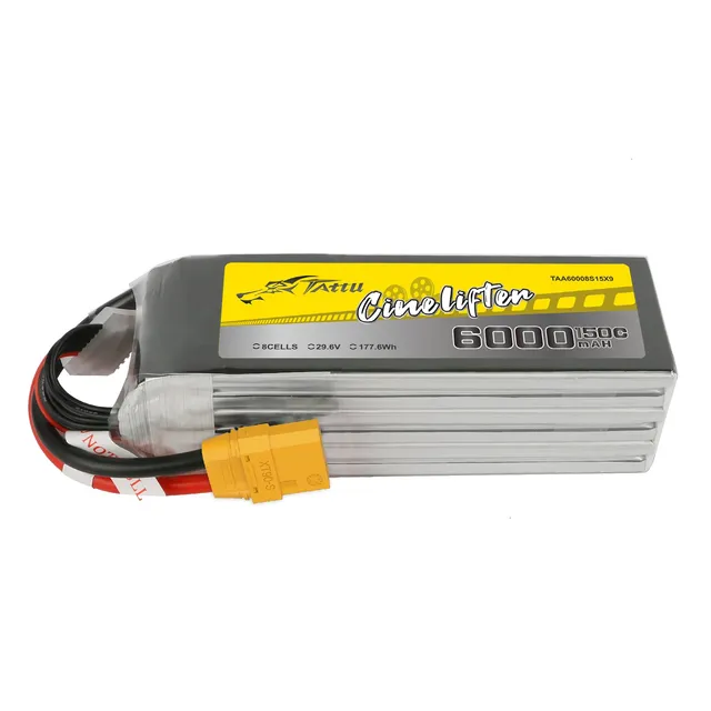 Tattu Cinelifter 6000mAh 8S batterie LiPo 150C 29.6V