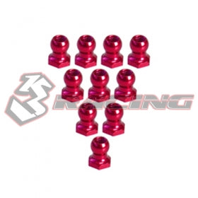 3Racing Parts 3RAC-BS48H5 rotules 4.8mm noir lot 10