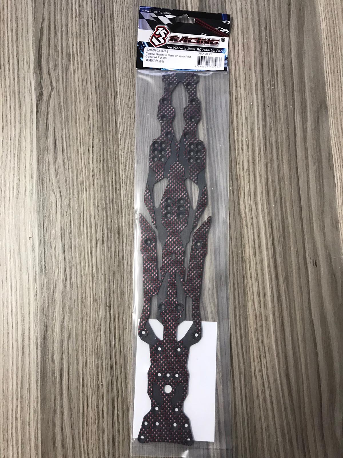 3Racing Sakura SAK-D603GA châssis carbone bleu D6