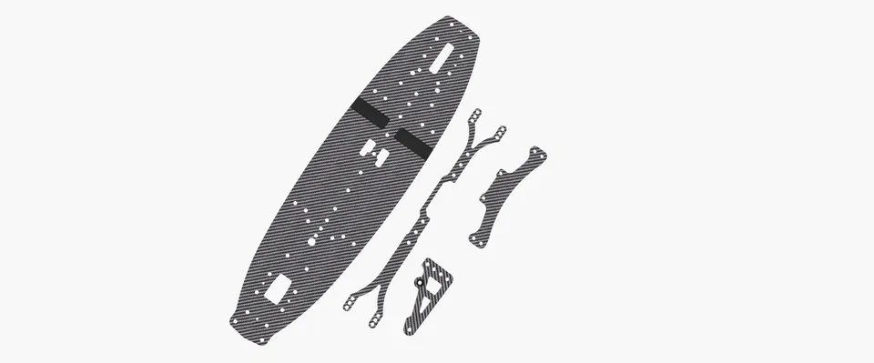 3Racing Cero SAK-CM122 kit graphite Mini 225