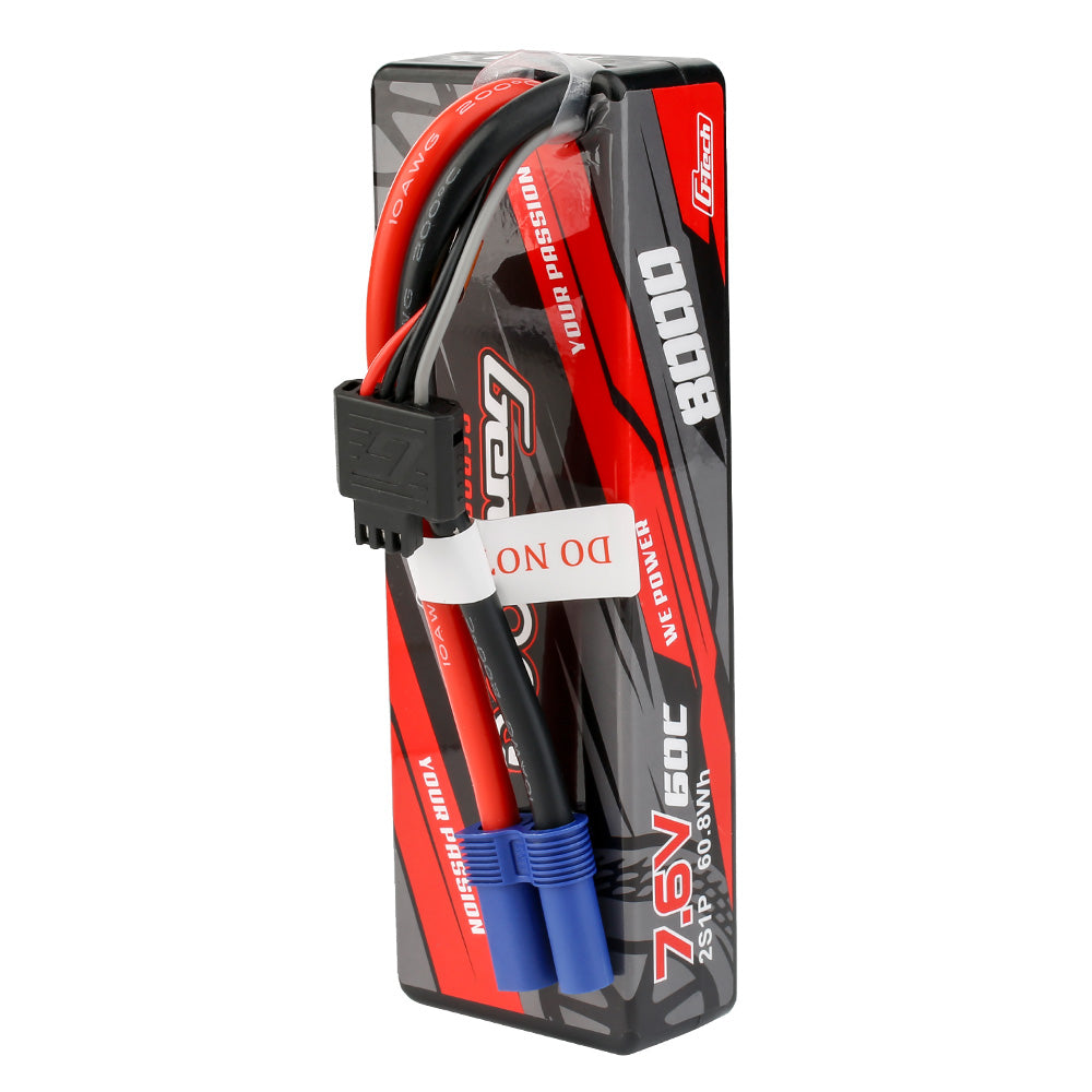 Gens Ace Car Classic 8000mAh 2S batterie LiPo 7.6V HV EC5