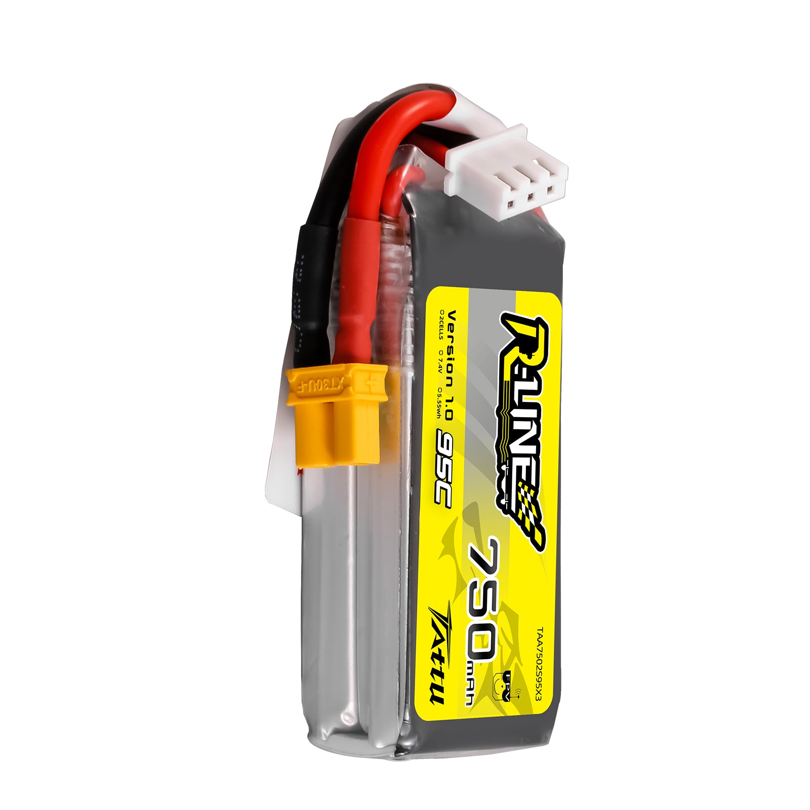 Tattu R-Line 750mAh 2S 95C batterie LiPo XT30