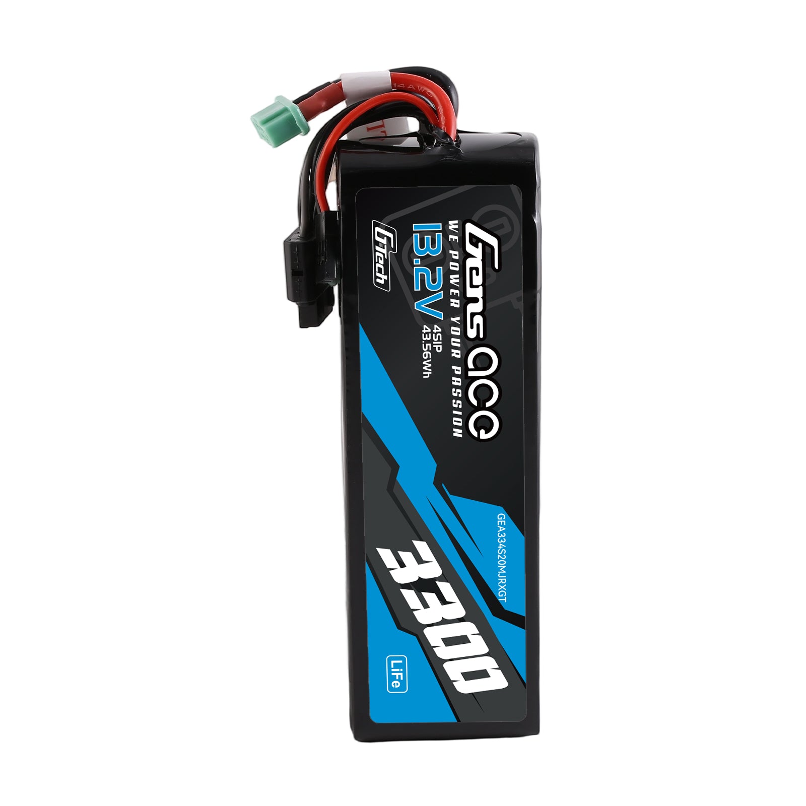 Gens Ace 3300mAh 4S 20C batterie LiFe RX/TX