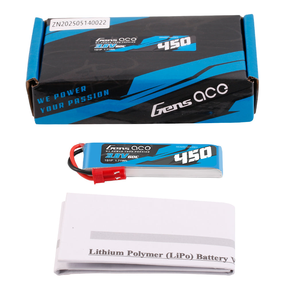 Gens Ace Car Classic batterie LiPo 1S 450mAh HV JST