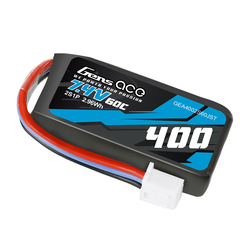 Gens Ace Air Classic 400mAh 2S batterie LiPo JST 60C