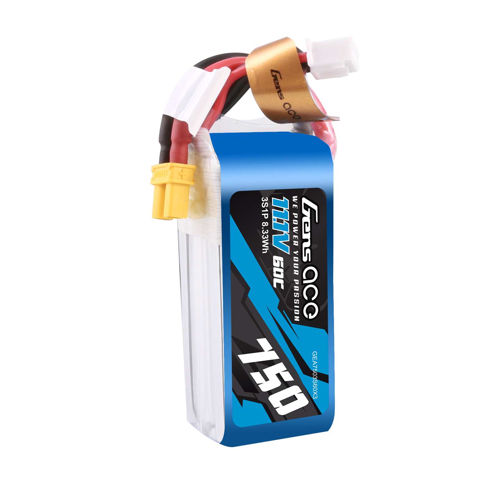 Gens Ace Air Classic 750mAh 3S batterie LiPo XT30 60C