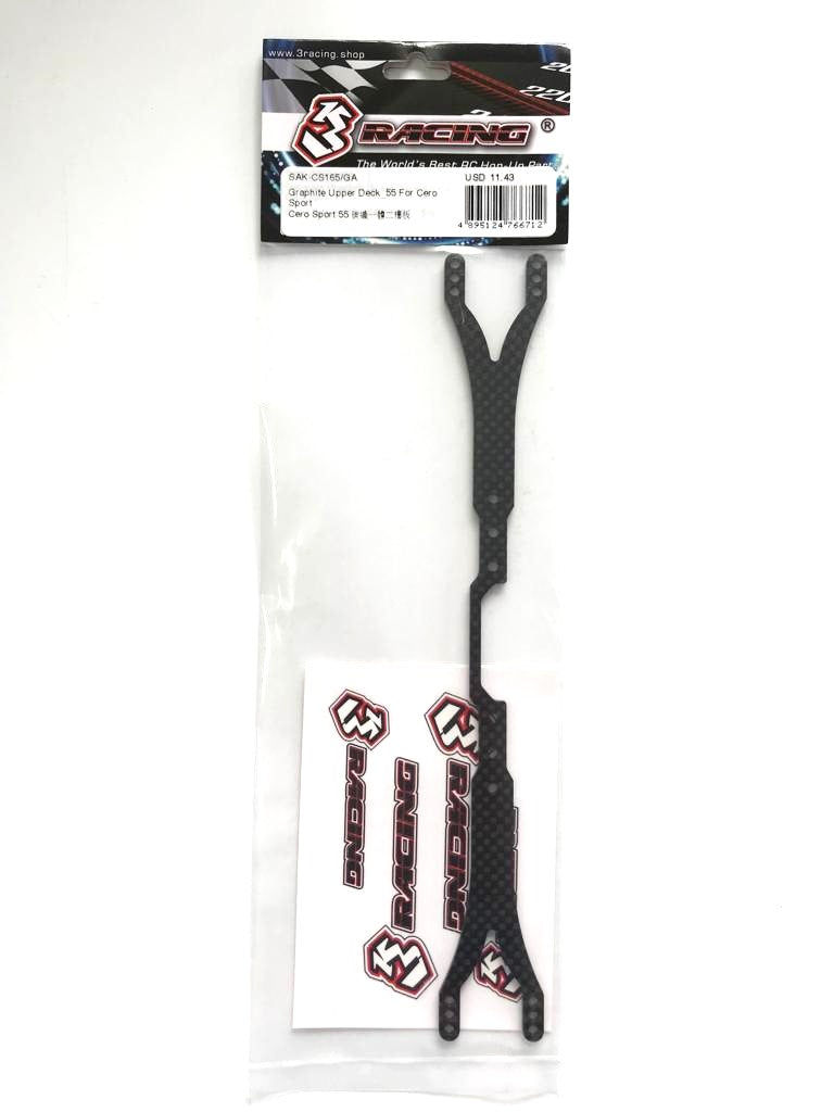 3Racing Cero SAK-CS165/GA platine supérieure carbone Cero Sport