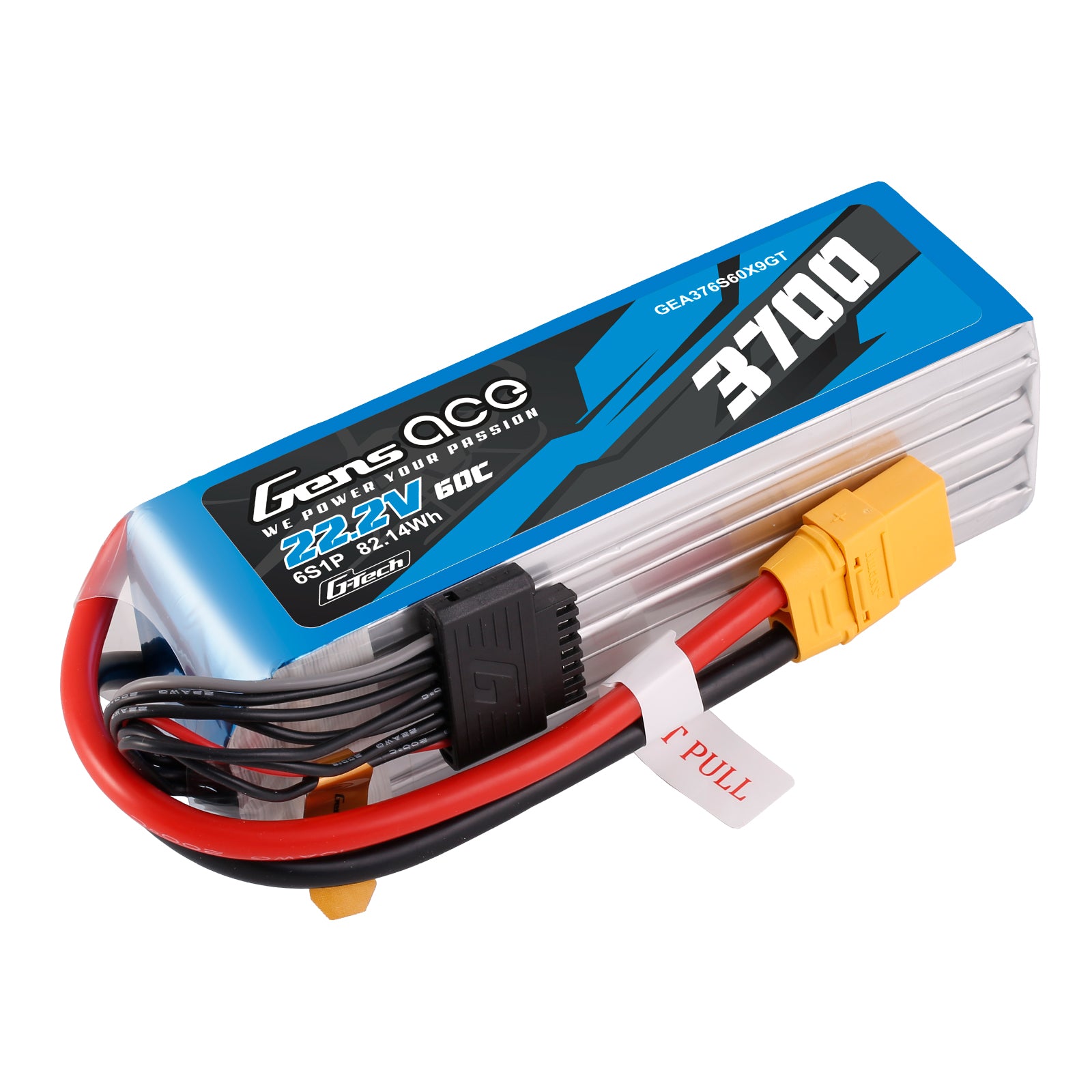 Gens Ace Air Classic 3700mAh 6S batterie lipo 22.2V XT90 hélico