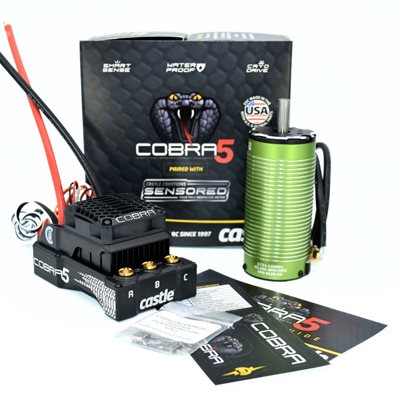 Castle Cobra 5 Combo Variateur 8S + Moteur 1721-1260KV