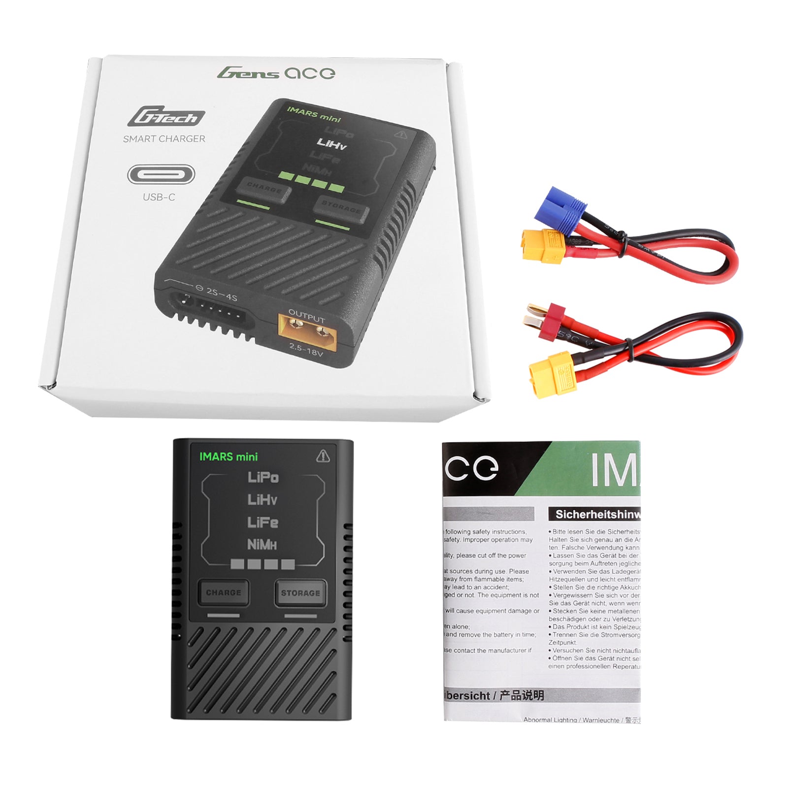 Gens Ace iMars Mini chargeur LiPo DC 60W 5A 2-4S