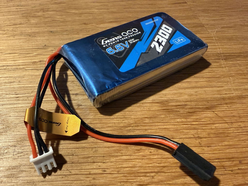 Gens Ace TX/RX 2300mAh 2S Batterie LiFe Futaba