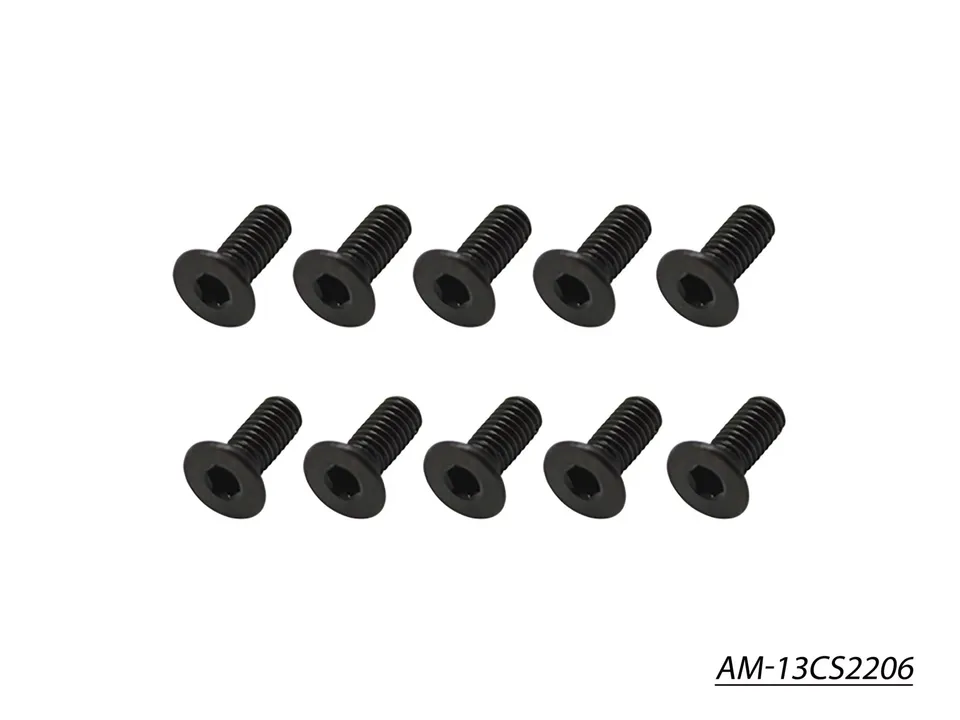Arrowmax Screws AM-13CS2206 vis fraisées M2.2x6 lot 10