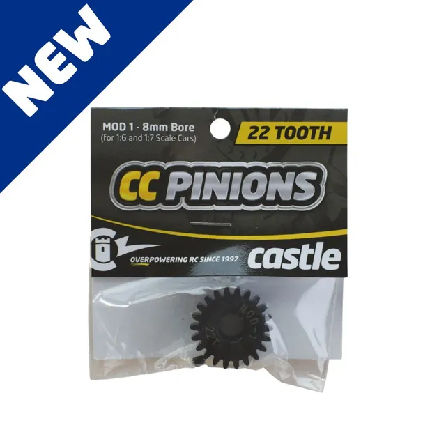 Castle CC Pinion pignon Mod 1 8mm acier 22T-48T