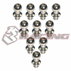 3Racing Parts BS4803S Rotule Acier 4.8 mm x10 D4
