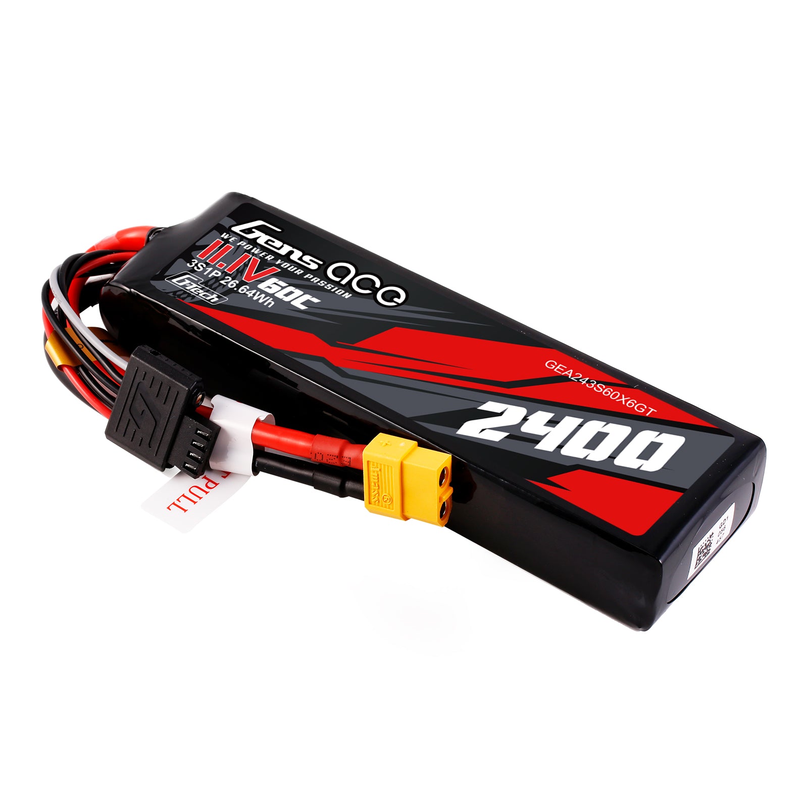 Gens Ace Car Classic 2400mAh 3S 60C 11.1V Batterie XT60