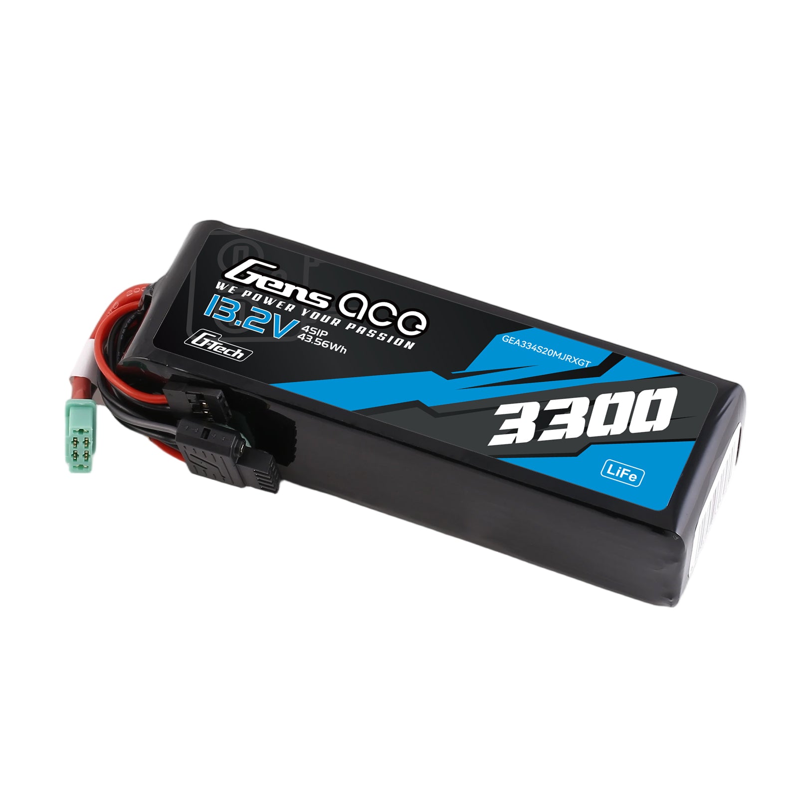 Gens Ace 3300mAh 4S 20C batterie LiFe RX/TX