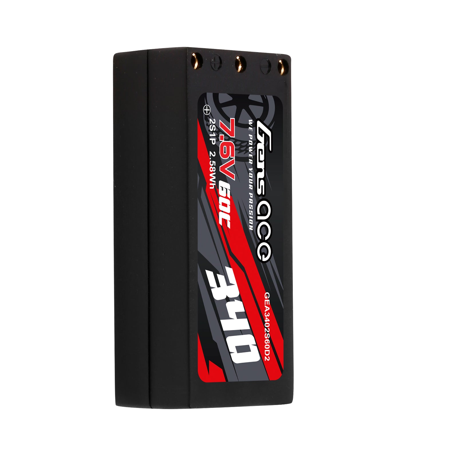Gens Ace Car Classic 340mAh 2S HV 60C Batterie Lipo mini RC