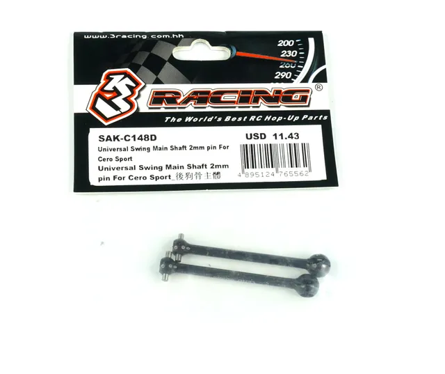 3Racing Cero SAK-C148D axe cardan universel 2mm