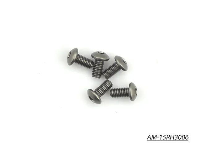 Arrowmax Screws AM-15RH3006 vis titane M3x6 lot 5