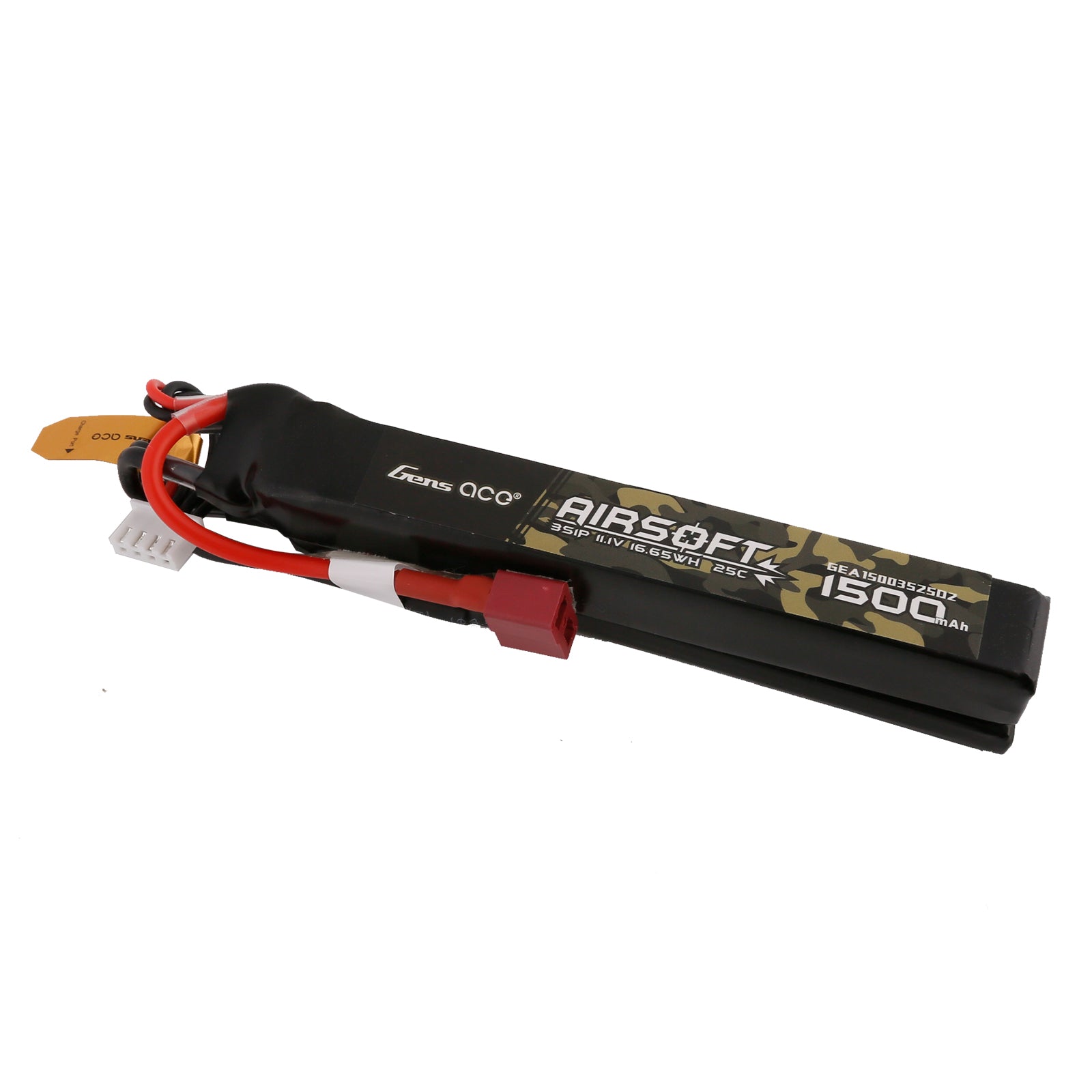 Gens Ace Airsoft batterie LiPo 1500mAh 3S 25C Nunchuck