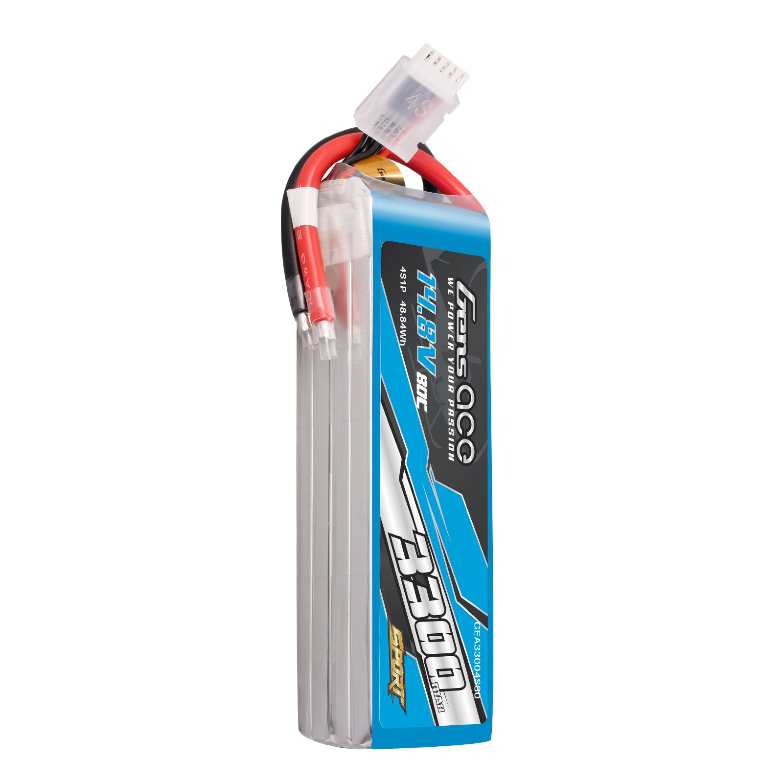 Gens Ace Sport Series batterie lipo 3300mAh 4S 80C sans prise