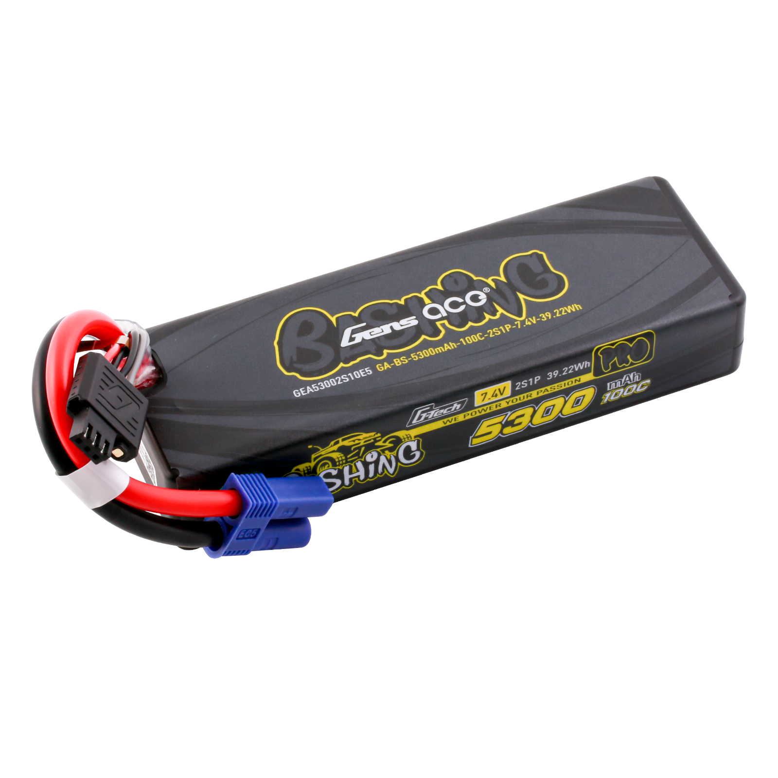 Gens Ace Bashing Pro 5300mAh 2S 100C batterie LiPo EC5